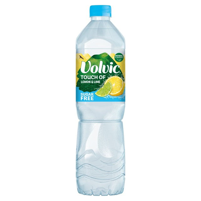 Volvic lemon & lime sugar free flavoured water 1.5L (British brand)