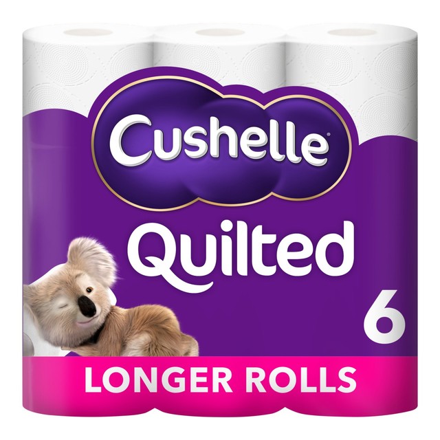 Cushelle quilted toilet rolls 6 rolls - British product