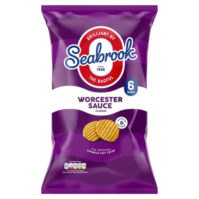 Seabrook Crinkle Cut Worcestershire Sauce Potato Crisps