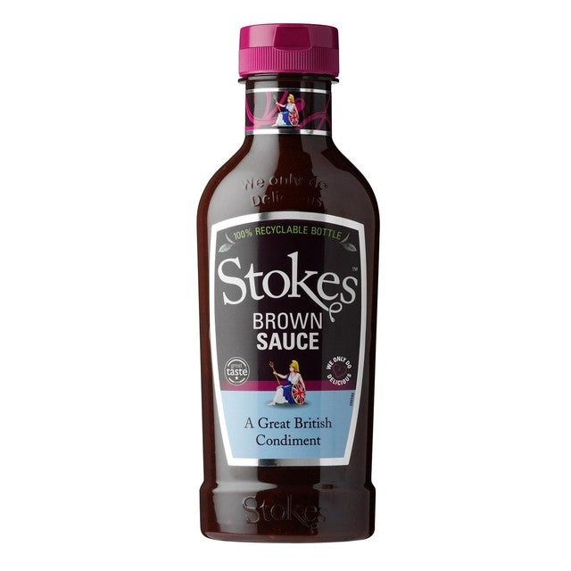 Stokes brown sauce squeezy bottle 505g (British brand)