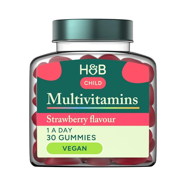 Holland & Barrett Child Multivitamin Gummies Strawberry, UK version