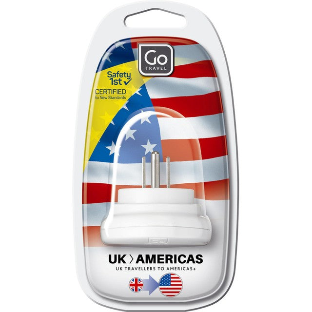 Go Travel UK-USA travel adapter, UK version