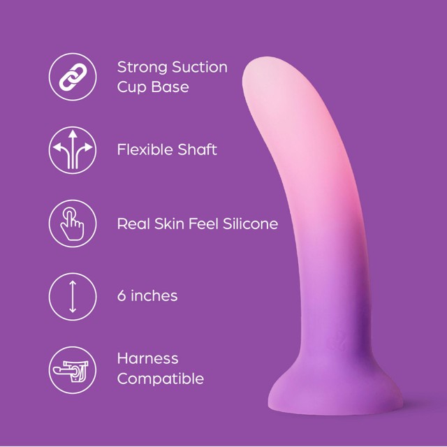 So Divine Pink Ombre Dildo 6 Inch (British brand)
