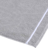 M&S Baretta Stitch Towel Grey/White bath towel, imported from the UK