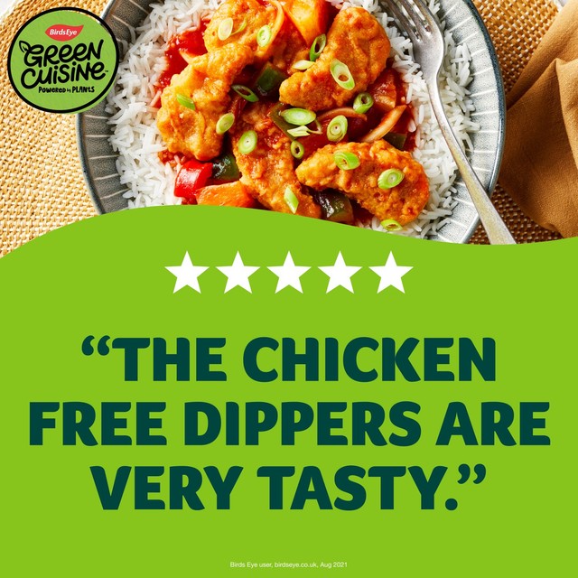 Birds Eye Green Cuisine chicken-free dippers 220g - British product