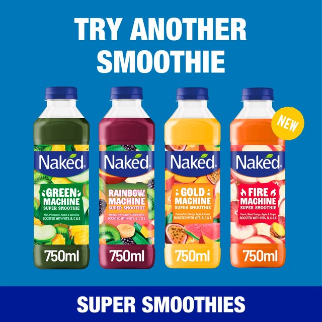 Naked Blue Machine smoothie 750ml, imported from the UK
