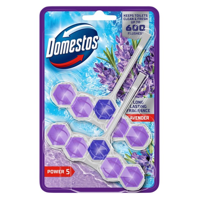 Domestos lavender toilet rim block - British product