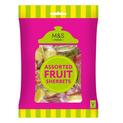 M&S Assorted Fruit Sherbet Sweets 225g