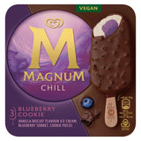 Magnum Chill Blueberry Cookie ice cream sticks 3 x 90ml, imported from the UK