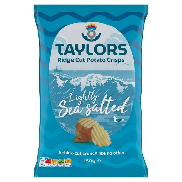 Lightly Sea Salted Ridge Cut Potato Crisps 150g