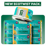 John West Tuna Chunks with Sunflower Oil 3x100g, UK version