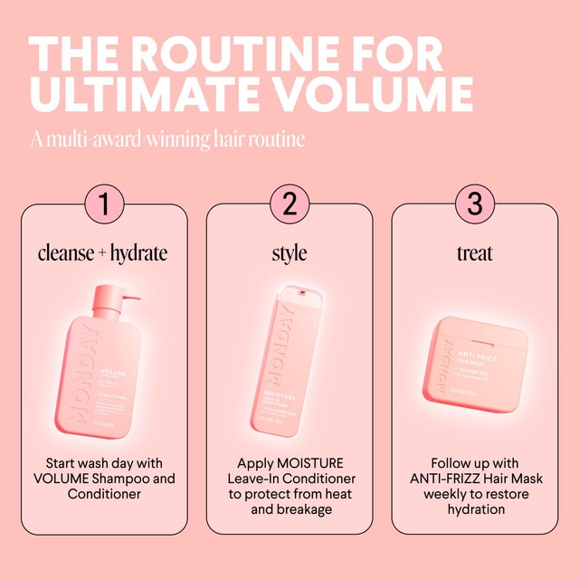 Monday Volume Conditioner 350ml, imported from the UK