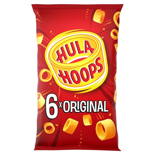 Hula Hoops Original multipack crisps 6 x 24g, UK version