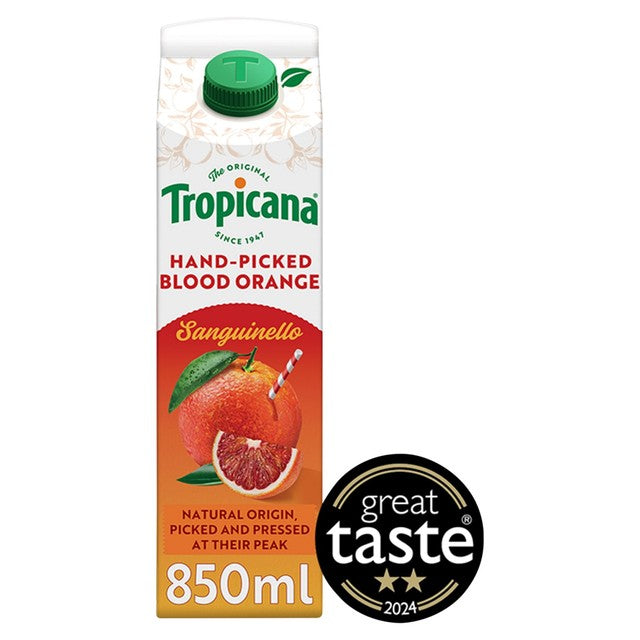 Tropicana Sanguinello Blood Orange Juice 850ml (British brand)