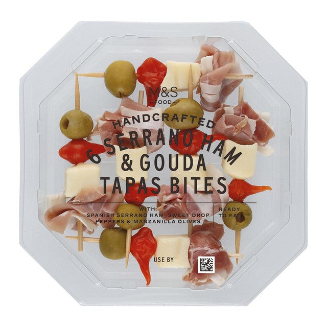 M&S Ham Gouda Tapas Bites 6 Pack, imported from the UK