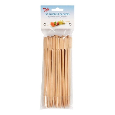 Tala 50 18cm Bamboo Skewers for BBQ and Kebabs