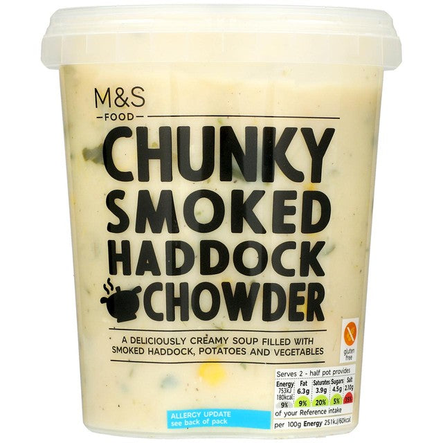 M&S Smoked Haddock Chowder 600g (British brand)
