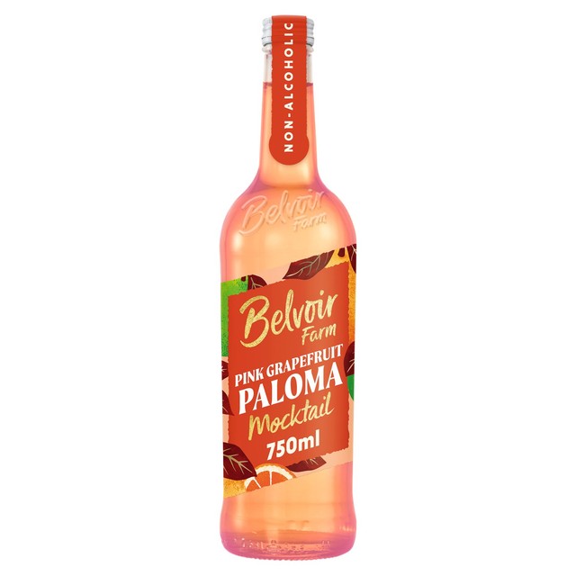 Belvoir pink grapefruit paloma mocktail 750ml - British product