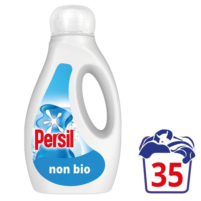 Persil non bio liquid laundry detergent 945ml, imported from the UK