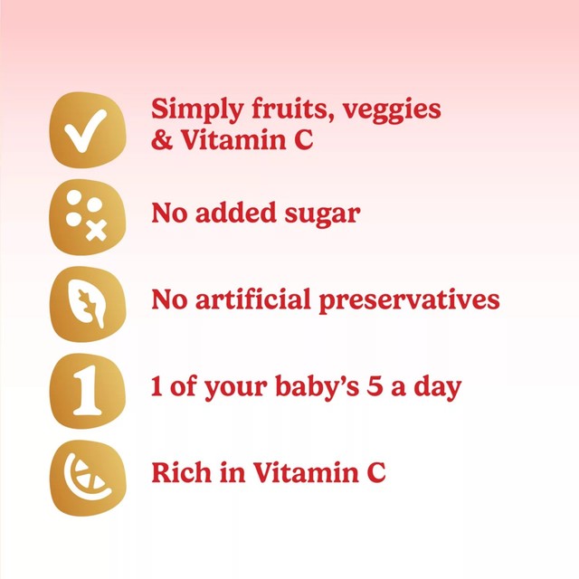 Cow & Gate apple mango orange carrot baby food pouch 100g - British product