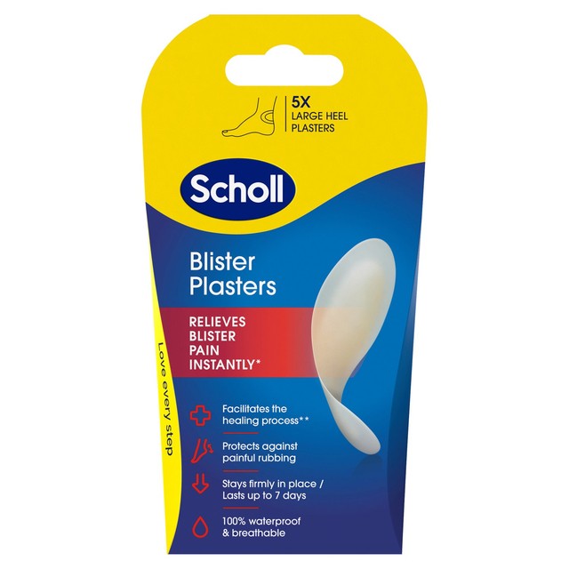 Scholl Large Heel Blister Plasters 5 Pack (British brand)