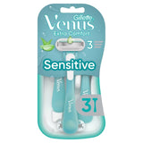 Gillette Venus sensitive disposable razors pack of 3, UK version