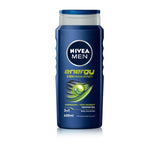 NIVEA MEN Energy Mint Extract 3 in 1 shower gel 400ml, imported from the UK