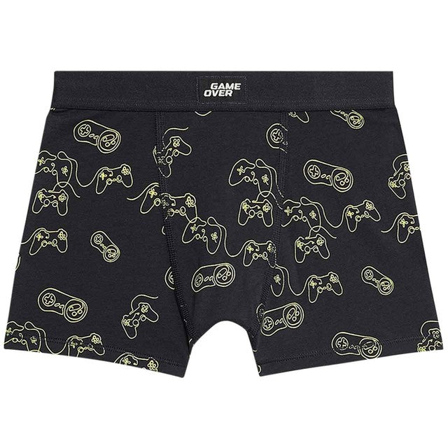 M&S boys cotton gamer trunks multi 7-8 Y, imported from the UK
