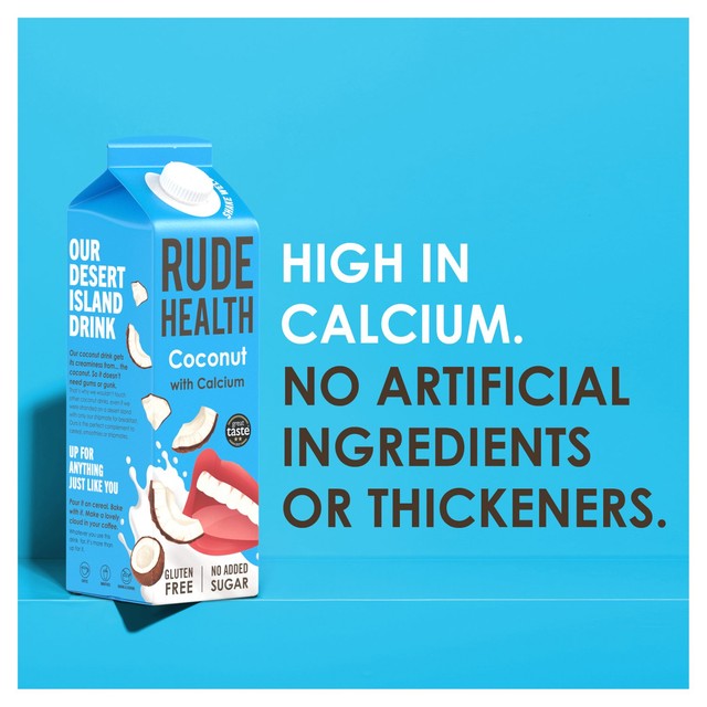 Rude Health coconut drink with rice and calcium 1L, imported from the UK