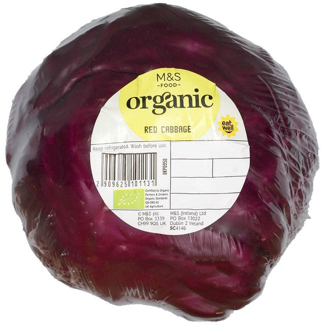 M&S organic red cabbage, imported from the UK