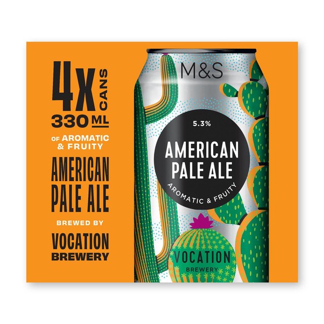 M&S American Pale Ale 4 x 330ml cans, imported from the UK