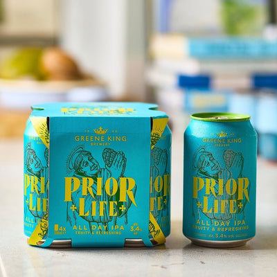 Greene King Prior Life All Day IPA 3,4 % Britisk Øl 4 x 330ml