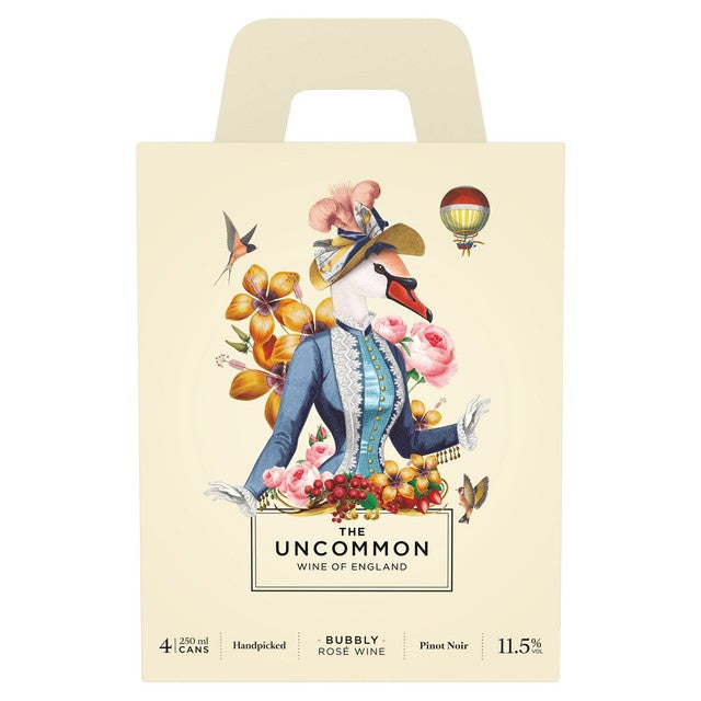 The Uncommon sparkling rosé wine cans multipack 4 x 250ml (British brand)
