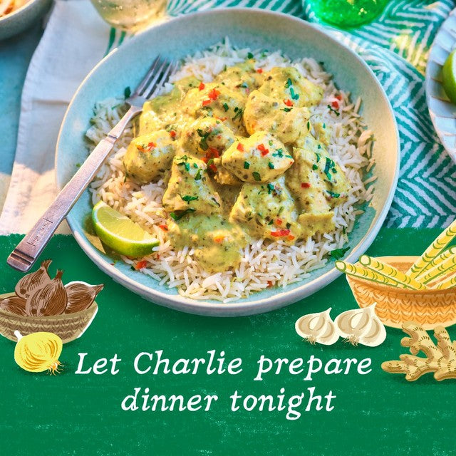 Charlie Bigham's Thai Green Chicken Curry & Rice 805g - British product