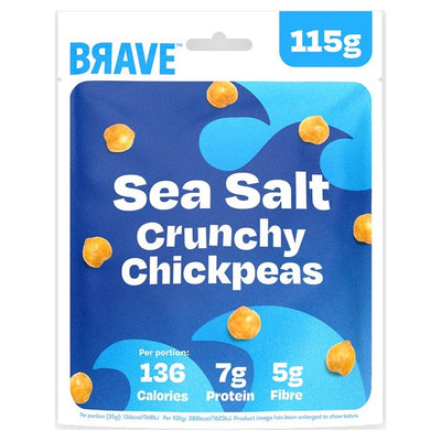 Brave Roasted Chickpeas Sea Salt Sharing Snack 115g