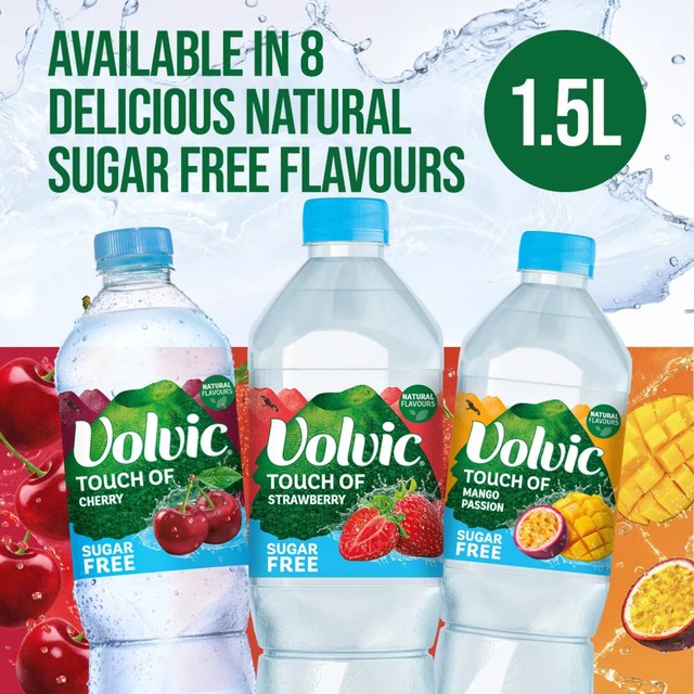Volvic Cherry Flavoured Water 1.5L (British brand)