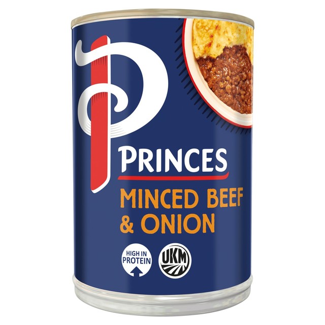 Princes minced beef & onion canned meat soup 392g, imported from the UK