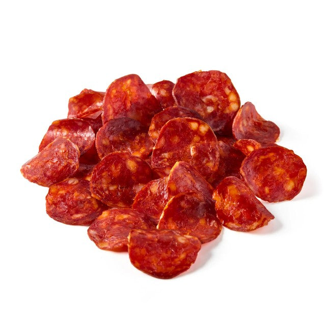 Natoora freshly sliced spicy chorizo 90g, imported from the UK