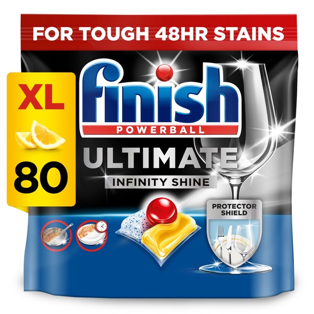 Finish Lemon Dishwasher Tablets 80 Pack - British product