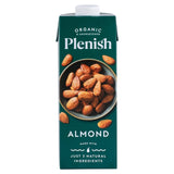 Plenish organic almond unsweetened drink 1L, imported from the UK