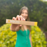 Bamboo Club yellow adult manual toothbrush - British product