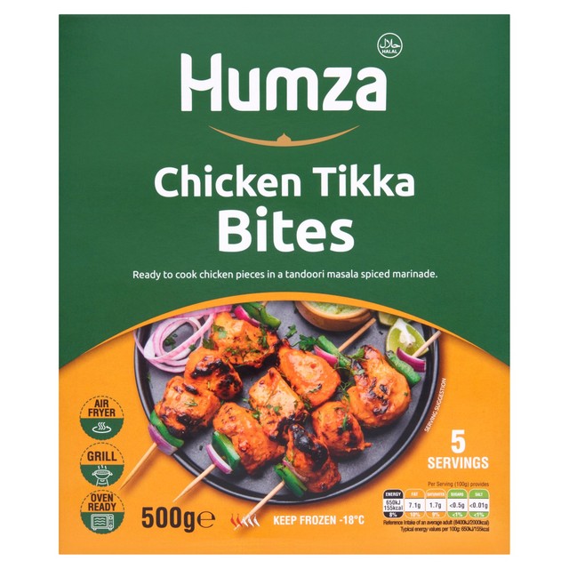 Humza Chicken Tikka Bites 500g, UK version