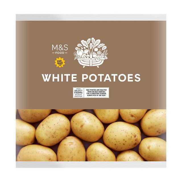 M&S white potatoes 2kg, imported from the UK