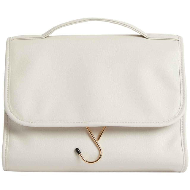 M&S Light Cream Hanging Wash Bag, imported from the UK