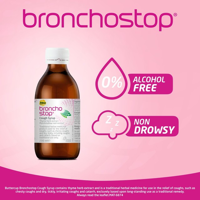Broncho-Stop cough syrup 120ml - British product