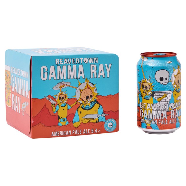 Beavertown Gamma Ray APA craft beer 4 x 330ml cans - British product