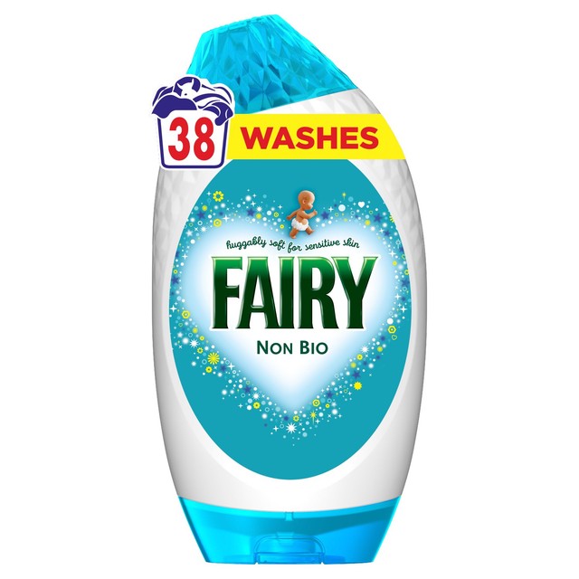 Fairy Non Bio washing liquid gel for sensitive skin 1.254L - British product