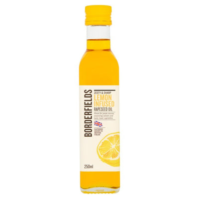 Borderfields Cold Pressed Rapeseed Oil Lemon Infusion Cooking Oil 250ml