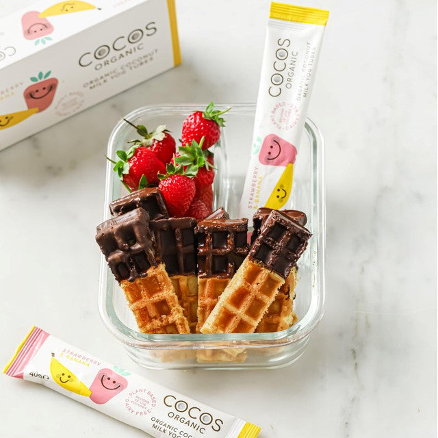 COCOS organic coconut yoghurt tubes 5 x 40g - British product