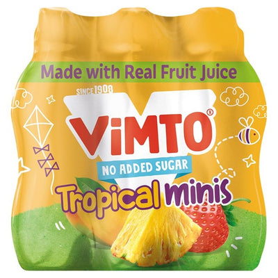 Vimto Original No Added Sugar Tropical Kids Juice Drink 6 x 250ml